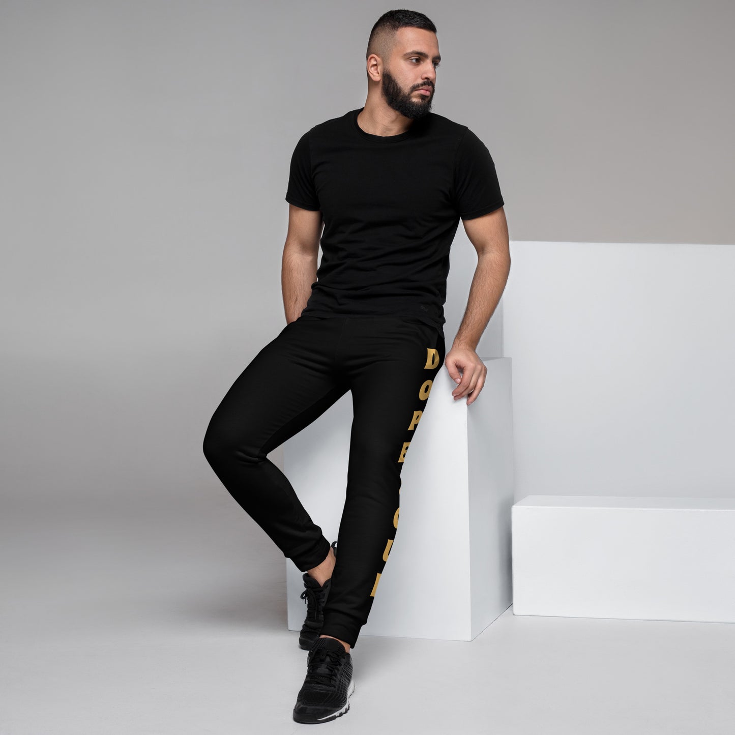 Dope Soul Men's Joggers (Gold/Black)