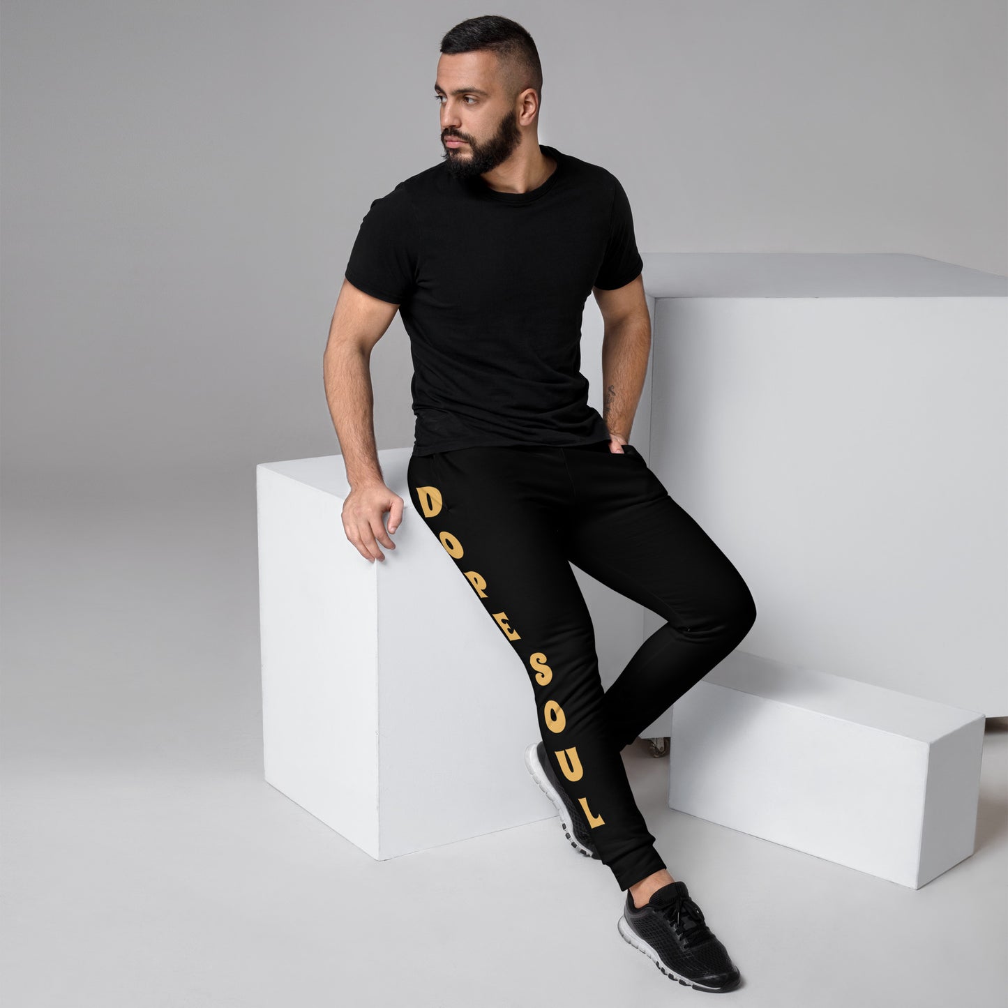 Dope Soul Men's Joggers (Gold/Black)