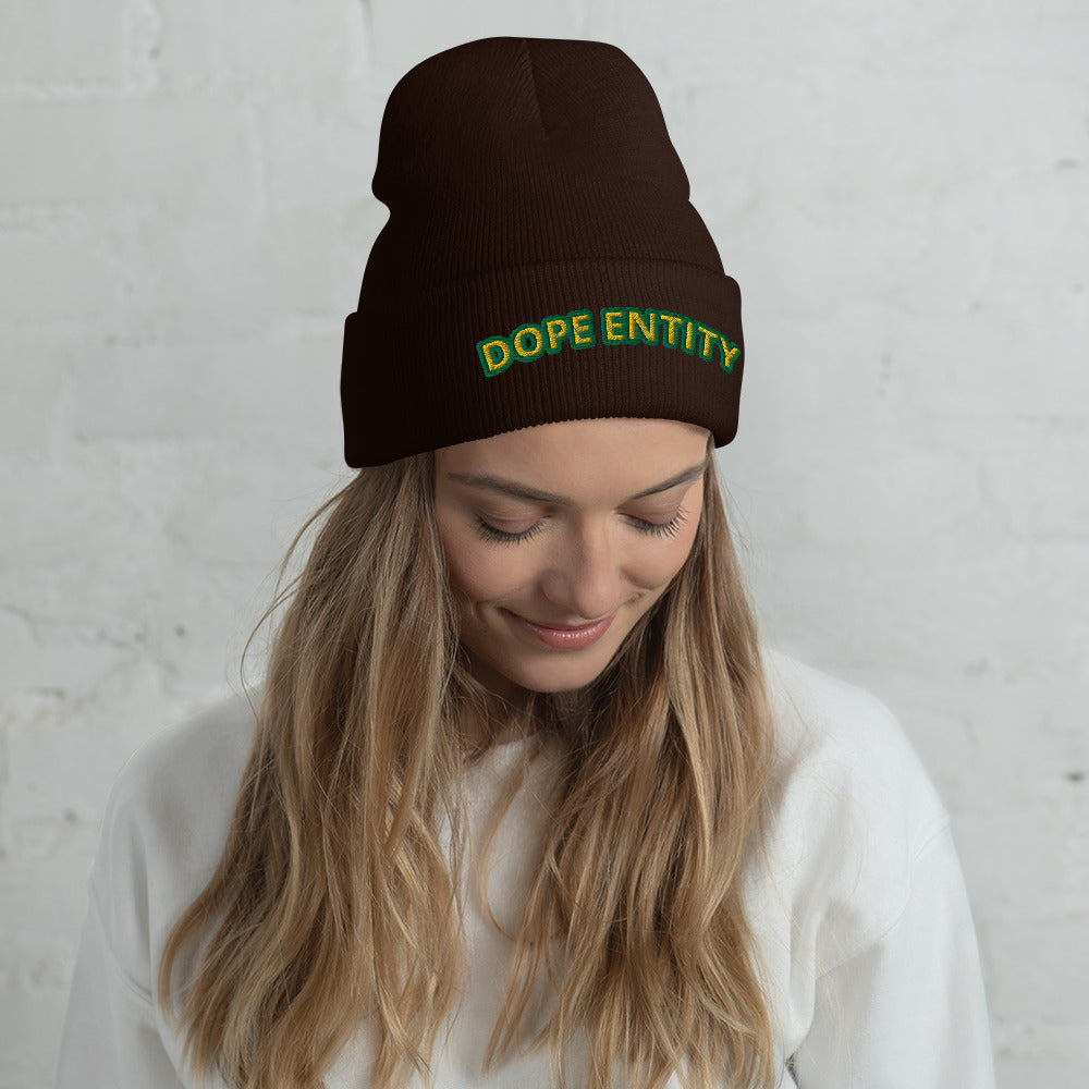 Dope Entity Beanie (GreenGold)