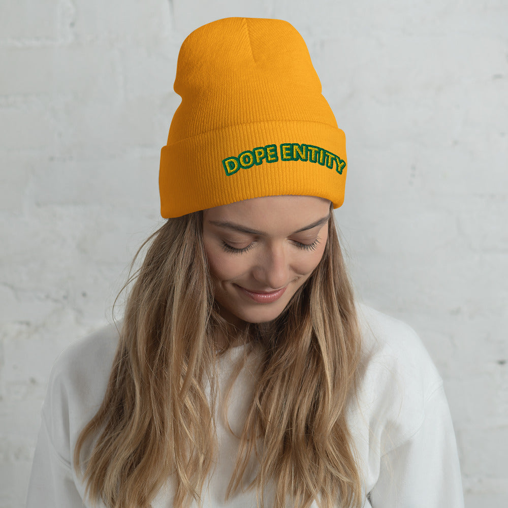 Dope Entity Beanie (GreenGold)