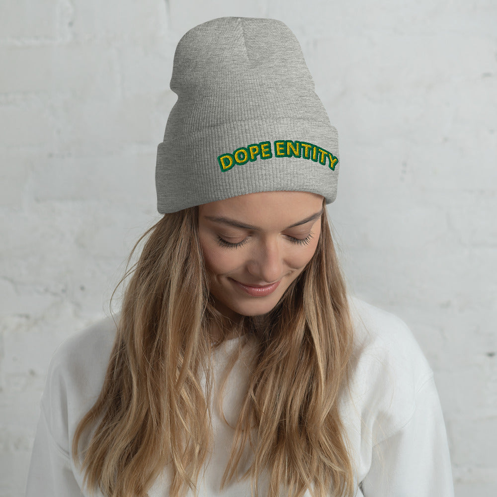 Dope Entity Beanie (GreenGold)