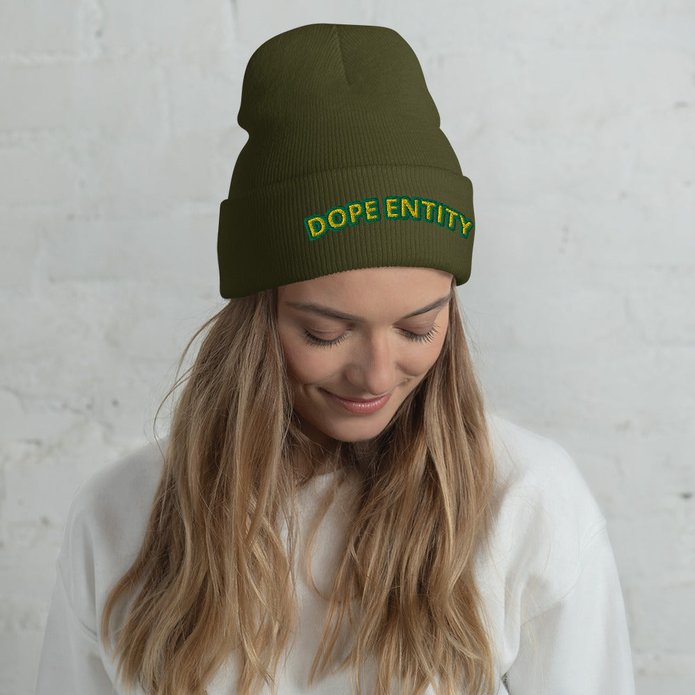 Dope Entity Beanie (GreenGold)