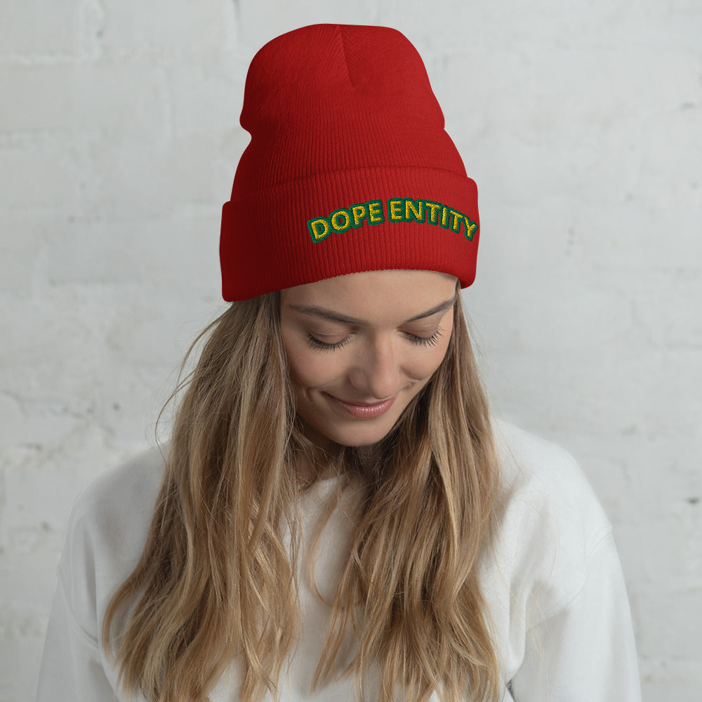Dope Entity Beanie (GreenGold)