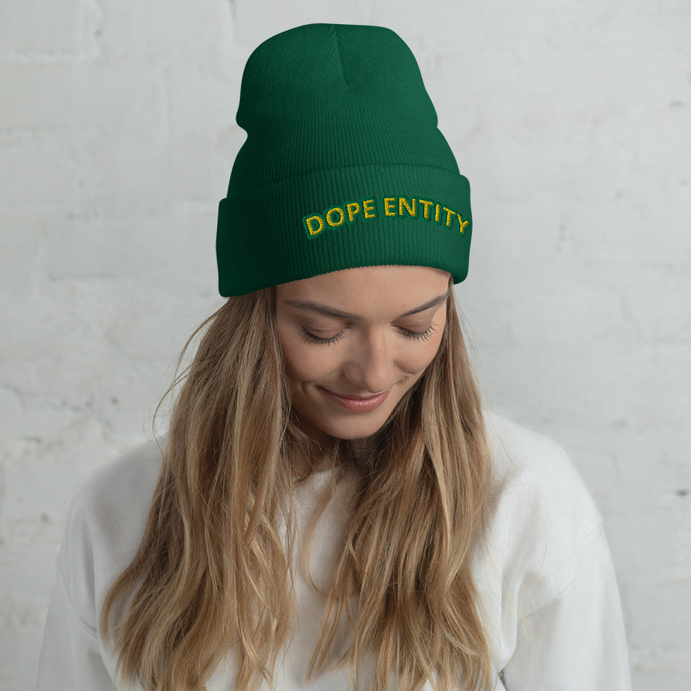 Dope Entity Beanie (GreenGold)
