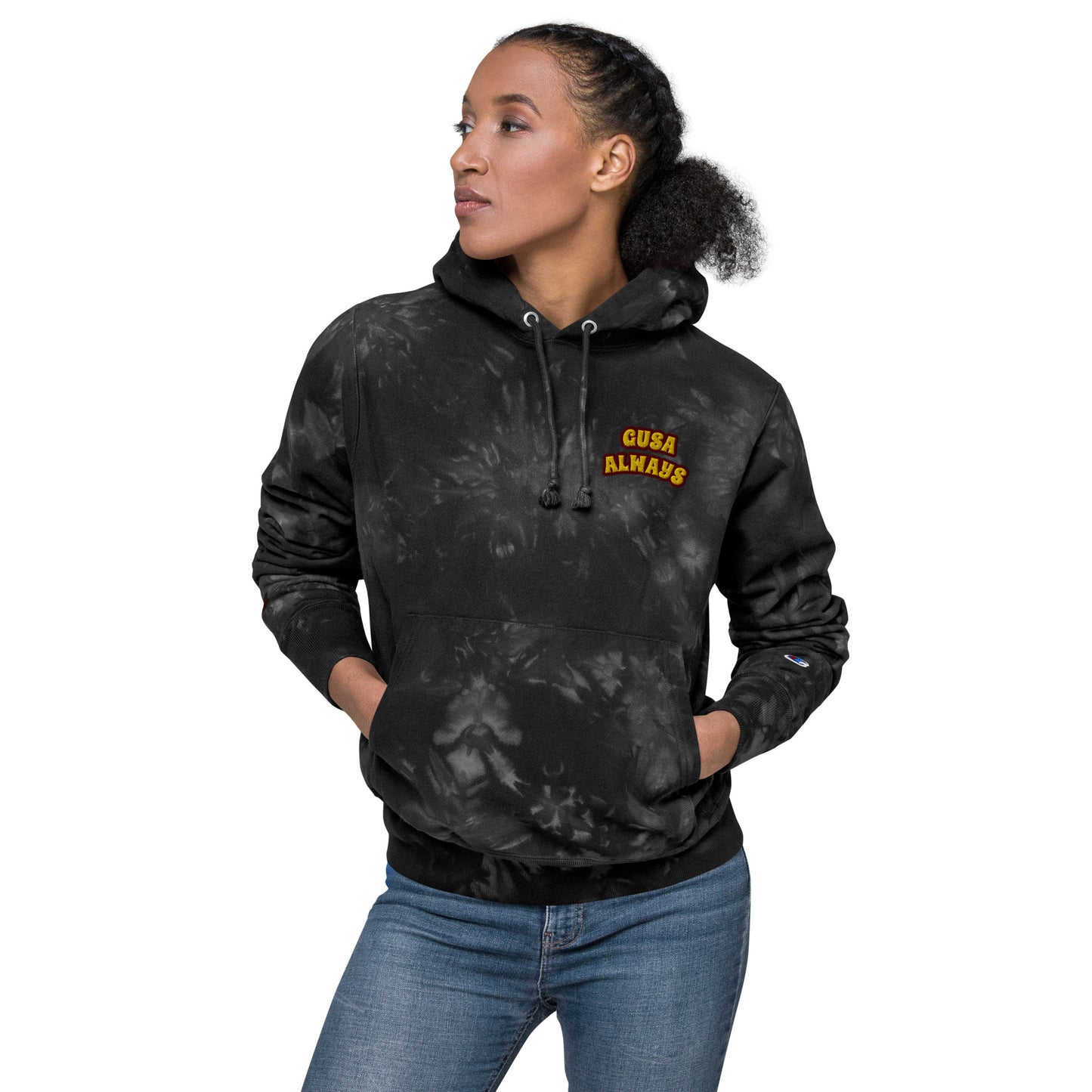 GUSA Always Tie-Dye Unisex Hoodie
