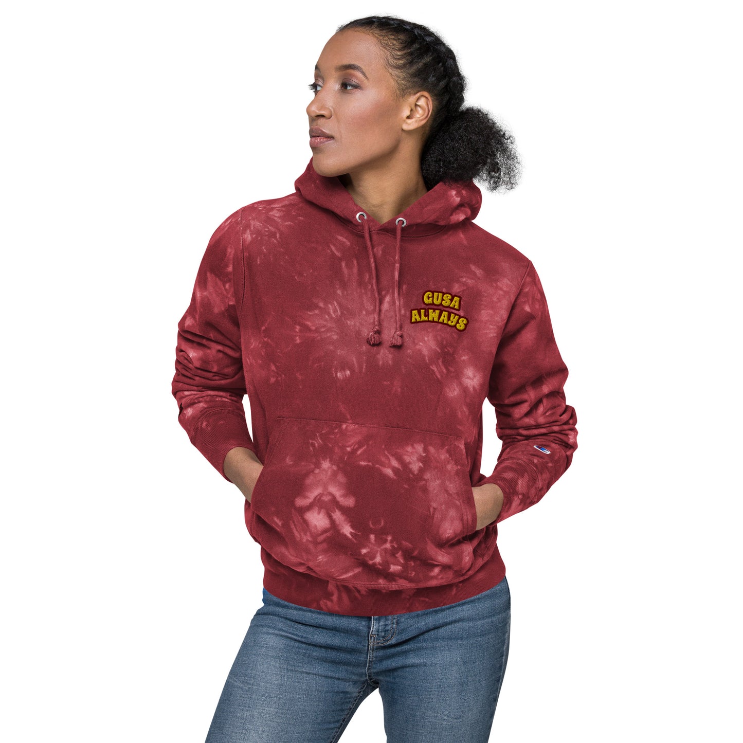 GUSA Always Tie-Dye Unisex Hoodie