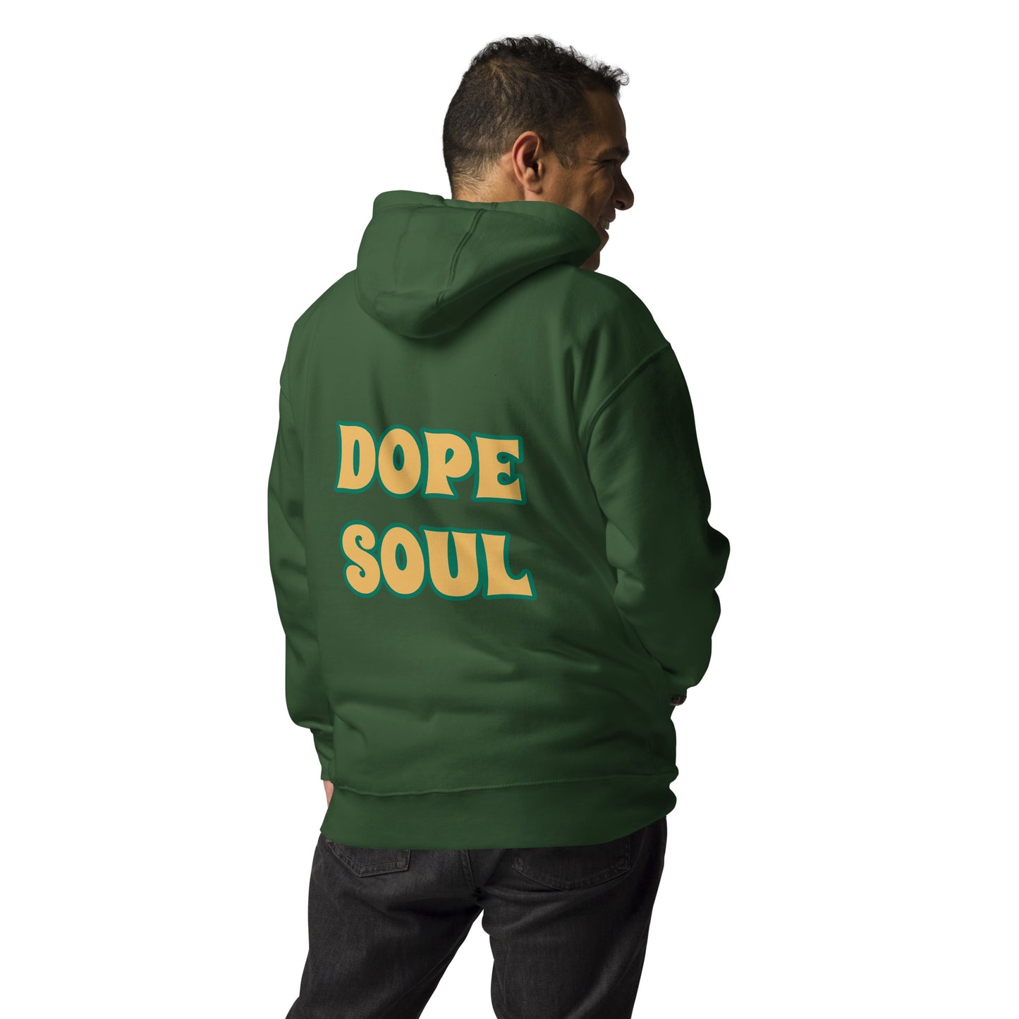 Dope Entity Unisex Hoodie (HarvestGold/ForestGreen)